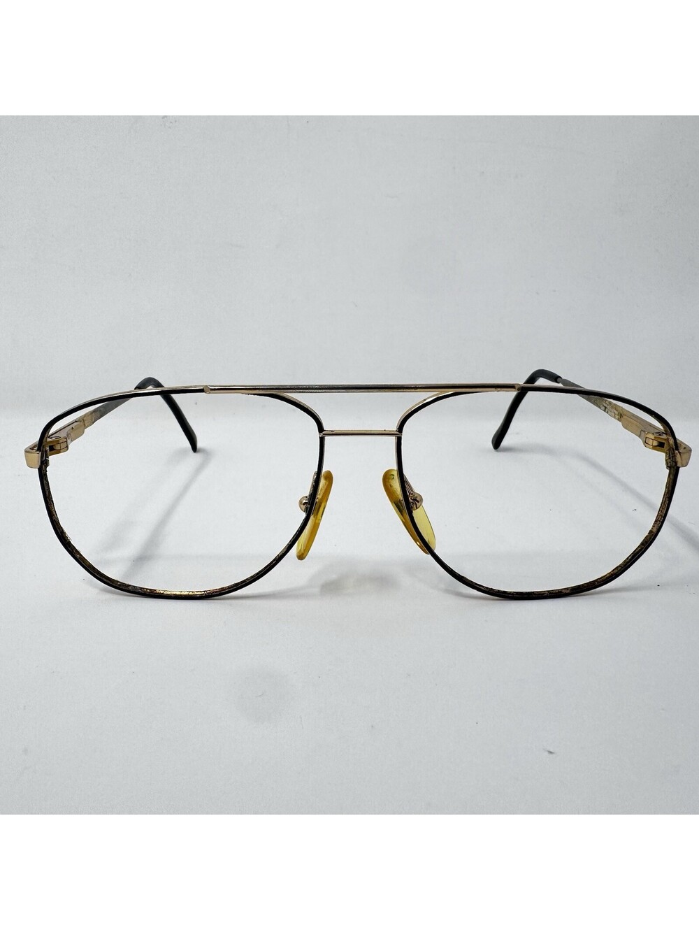 Vintage Carrera 5391 91 Gold Aviator Eyeglass Frames 56-15-135
